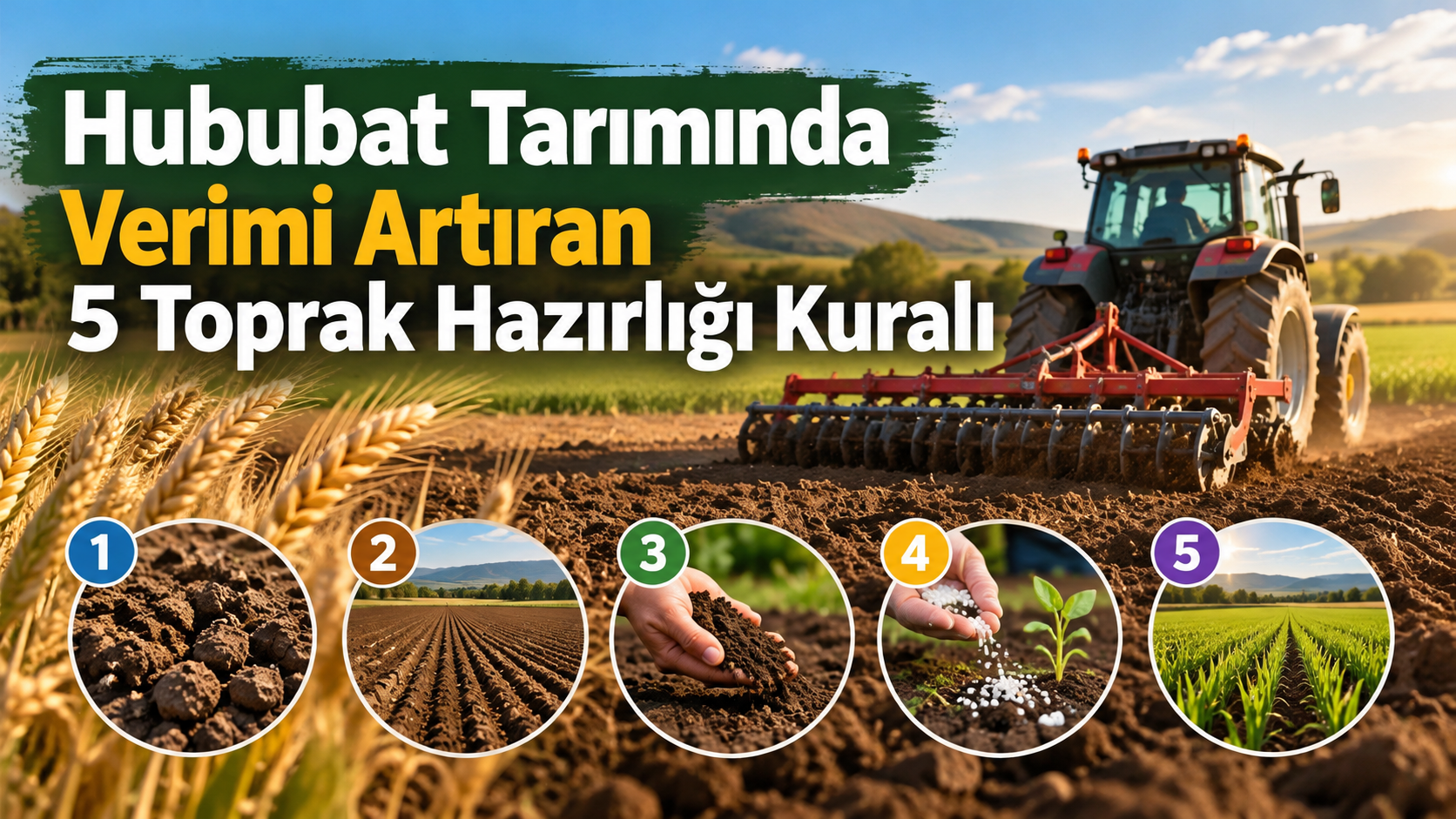 Hububat Tarımında Verimi Artıran 5 Toprak Hazırlığı Kuralı
