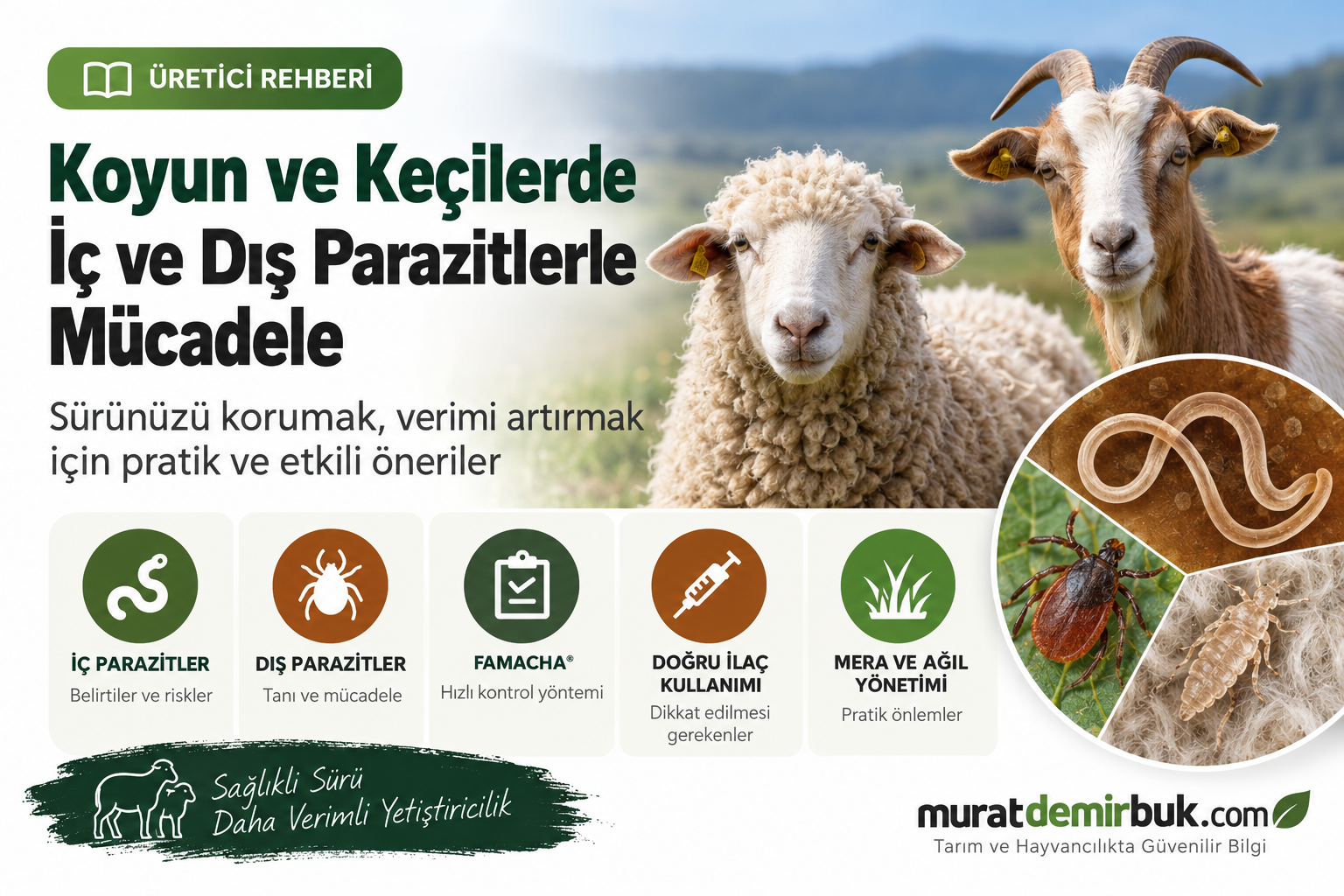 Koyun ve Keçilerde Parazitlerle Mücadele: Üretici İçin Pratik Rehber